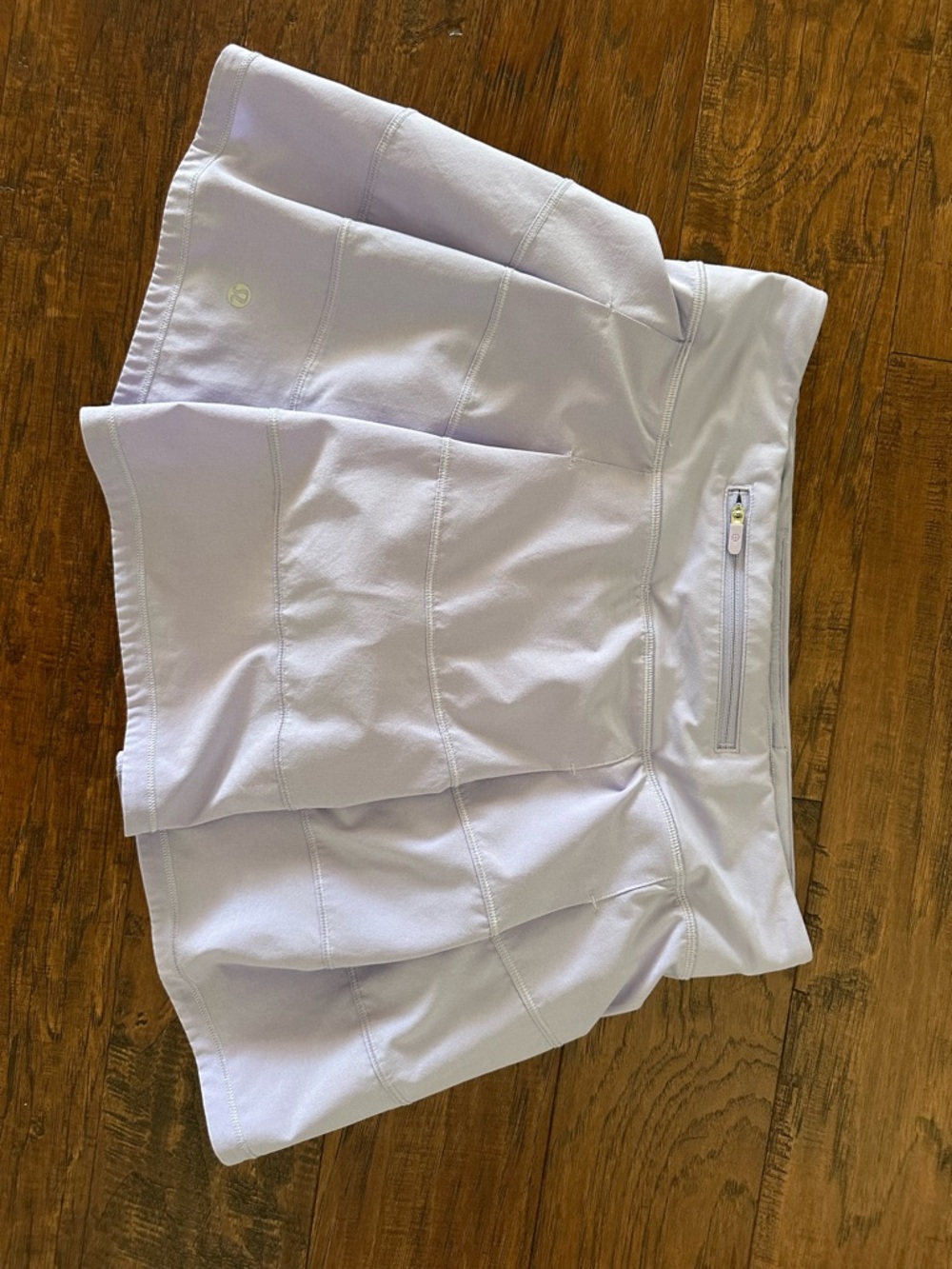 lululemon athletica pale purple Athletic Skort with Zip Pocket
